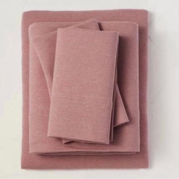 Casaluna Bedding King Jersey Solid Sheet Set Rose Casaluna Poshmark